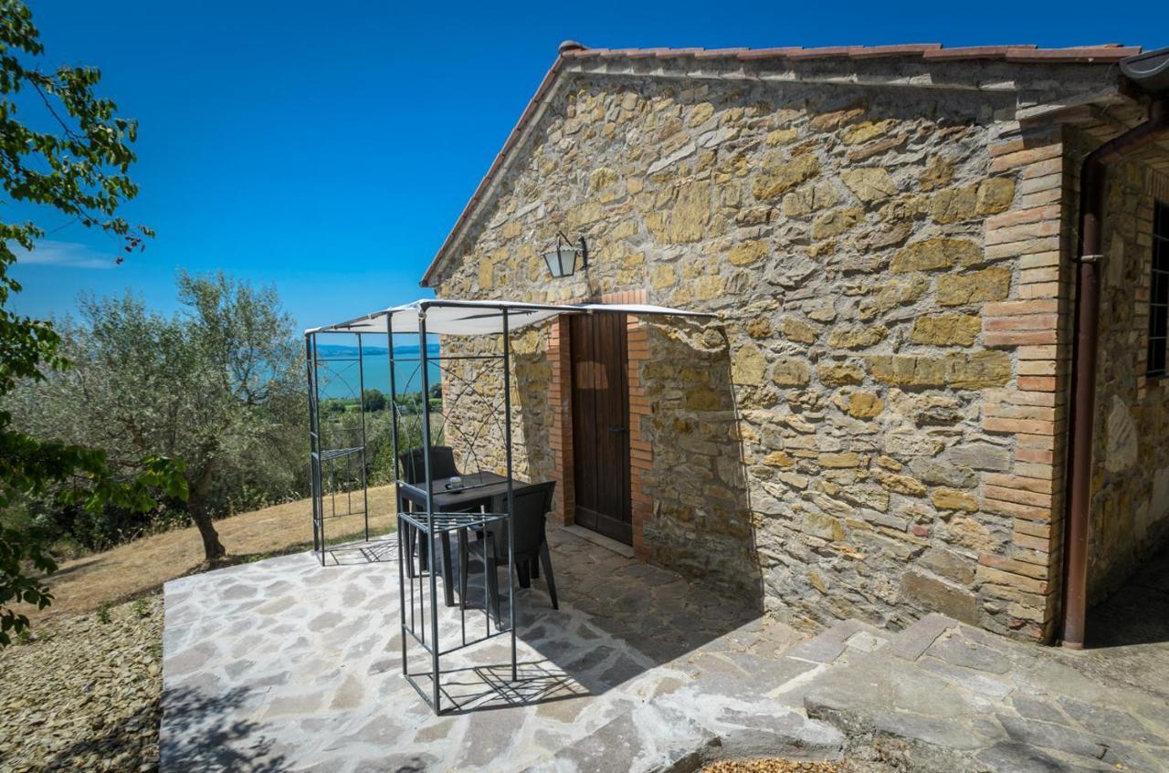 Poloturisticoumbria Rustico Con Piscina Vista Lago Пасиняно сул Тразимено Екстериор снимка